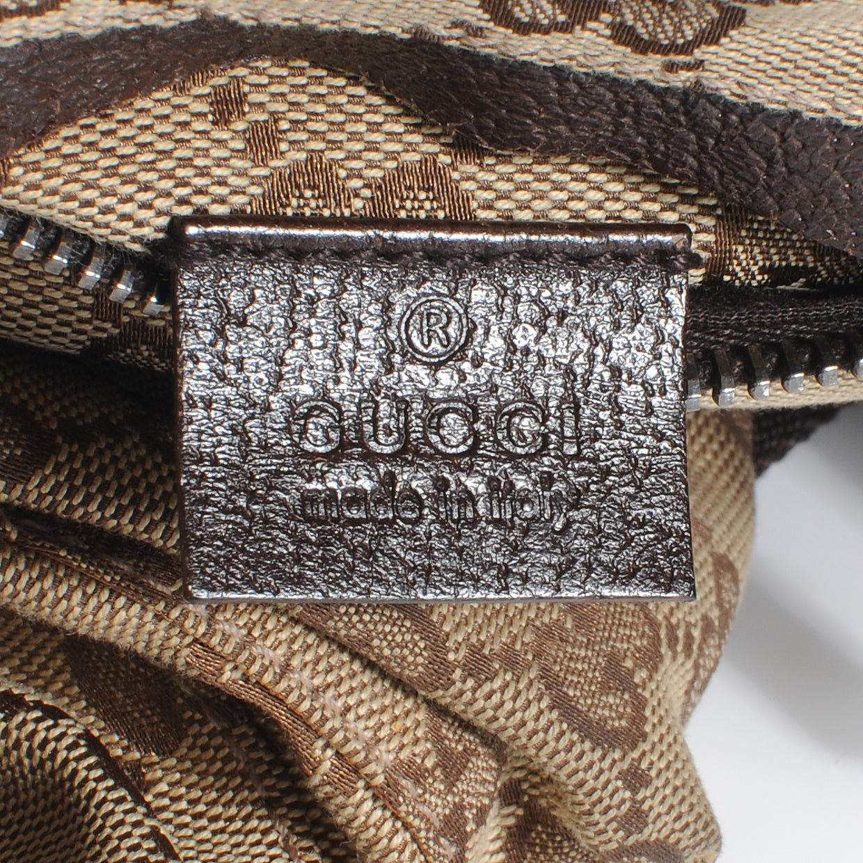GG Monogram Web Double Pocket Belt Bag Ebony