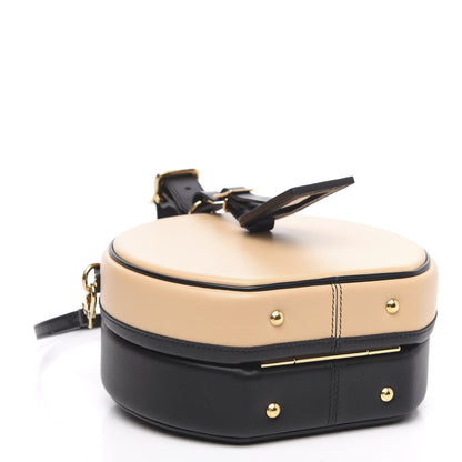 Louis Vuitton Calfskin Petite Boite Chapeau Black Beige 4 of 10