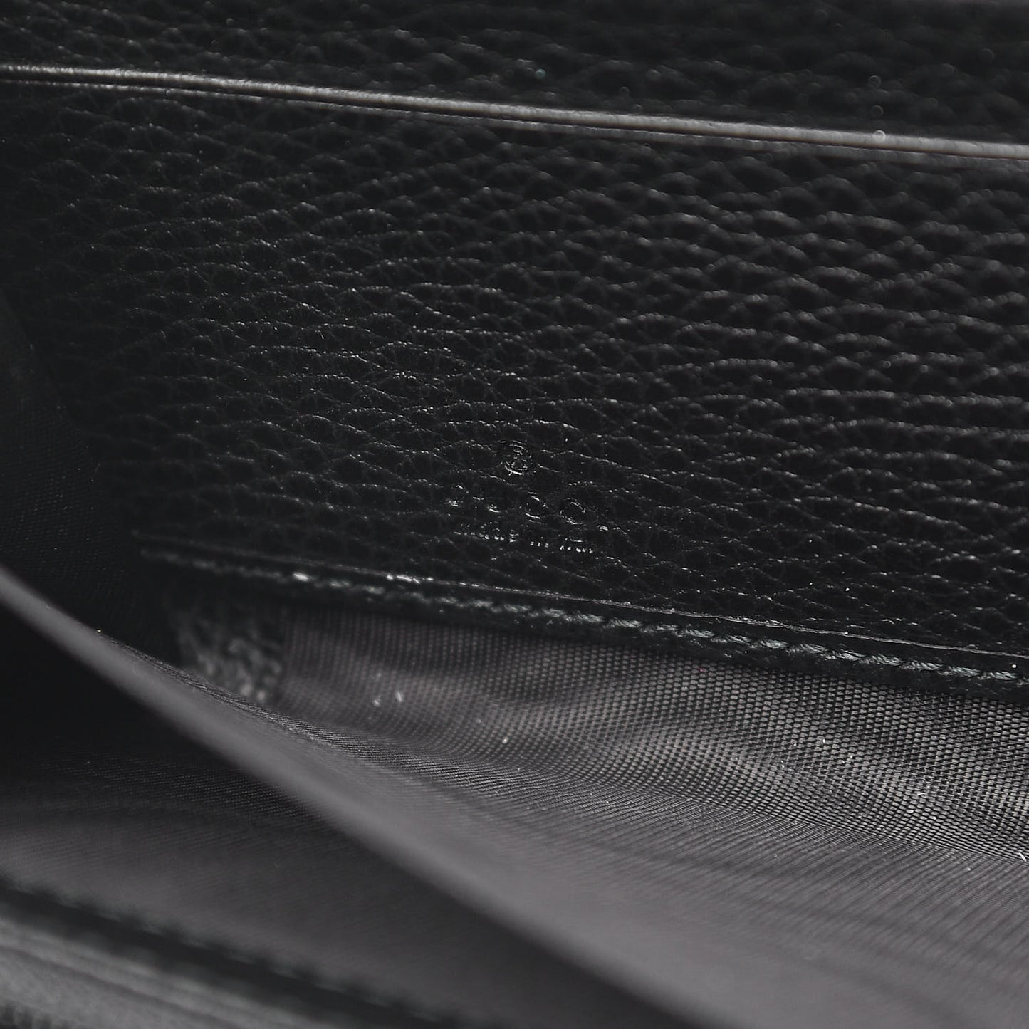 Calfskin Butterfly Zip Around Wallet Black