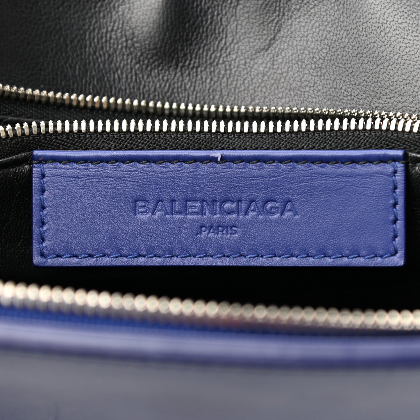 Smooth Calfskin Le Dix S Cartable Shoulder Bag Bleu Mineral