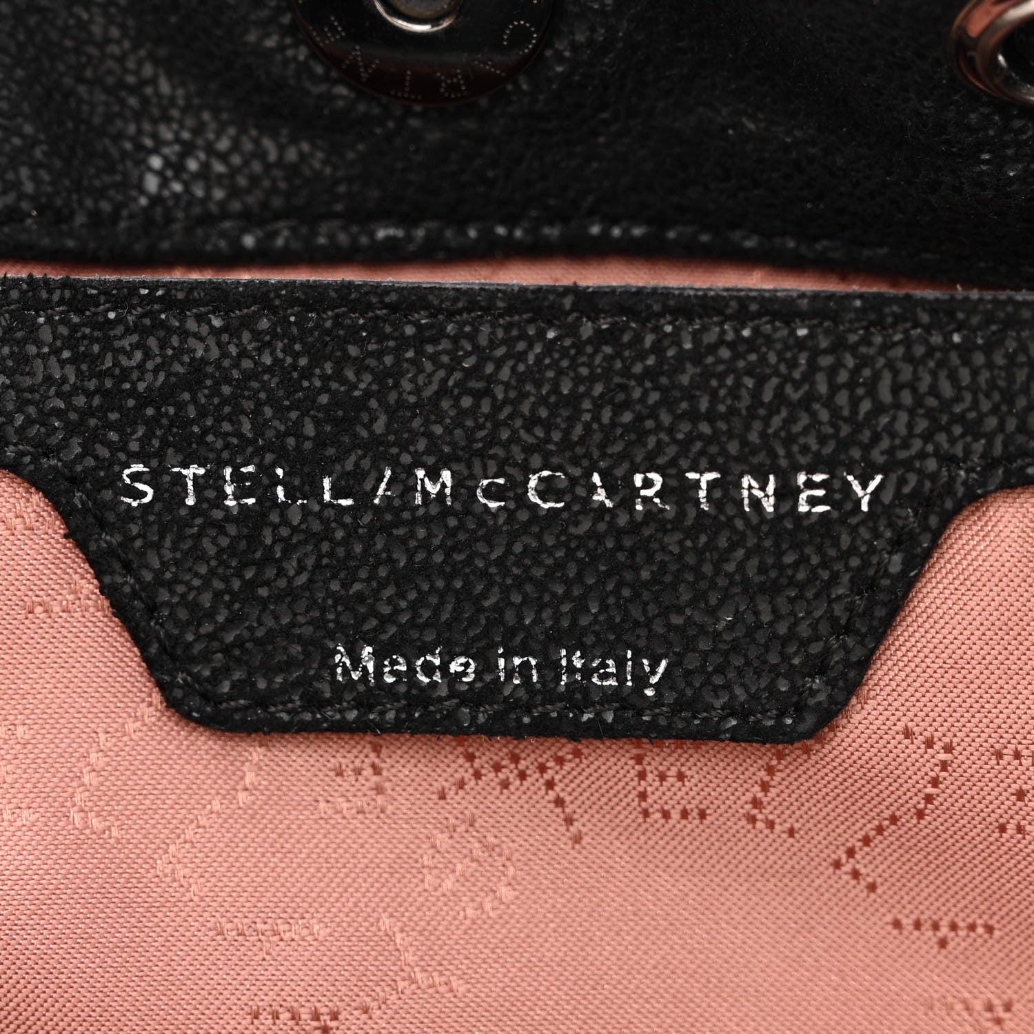 Stella McCartney Shaggy Deer Small Falabella Bucket Bag Black 6 of 10