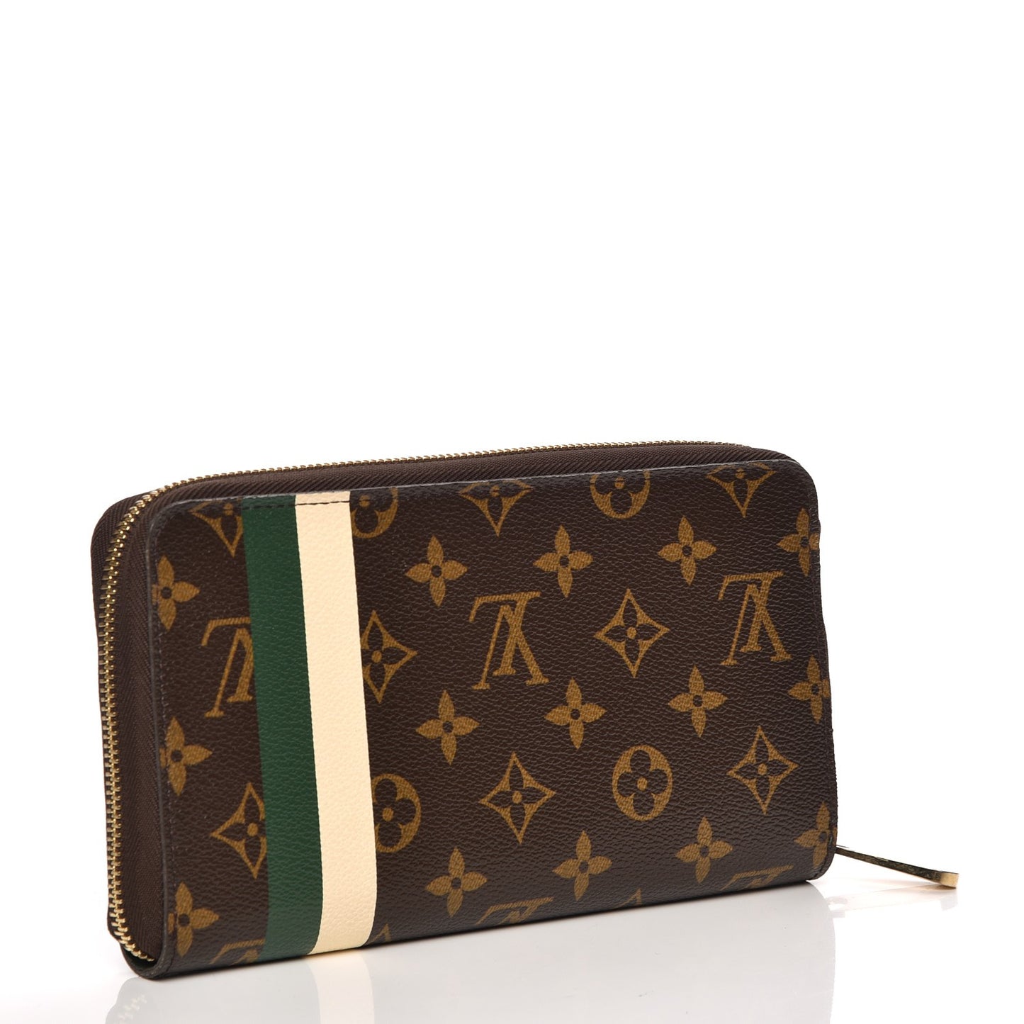 Monogram Groom Zippy Organizer Wallet Green