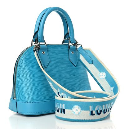 Louis Vuitton Epi Jacquard Alma BB Turquoise 2 of 5