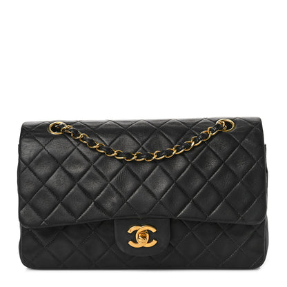 Chanel Lambskin Quilted Medium Double Flap Black 1 of 12