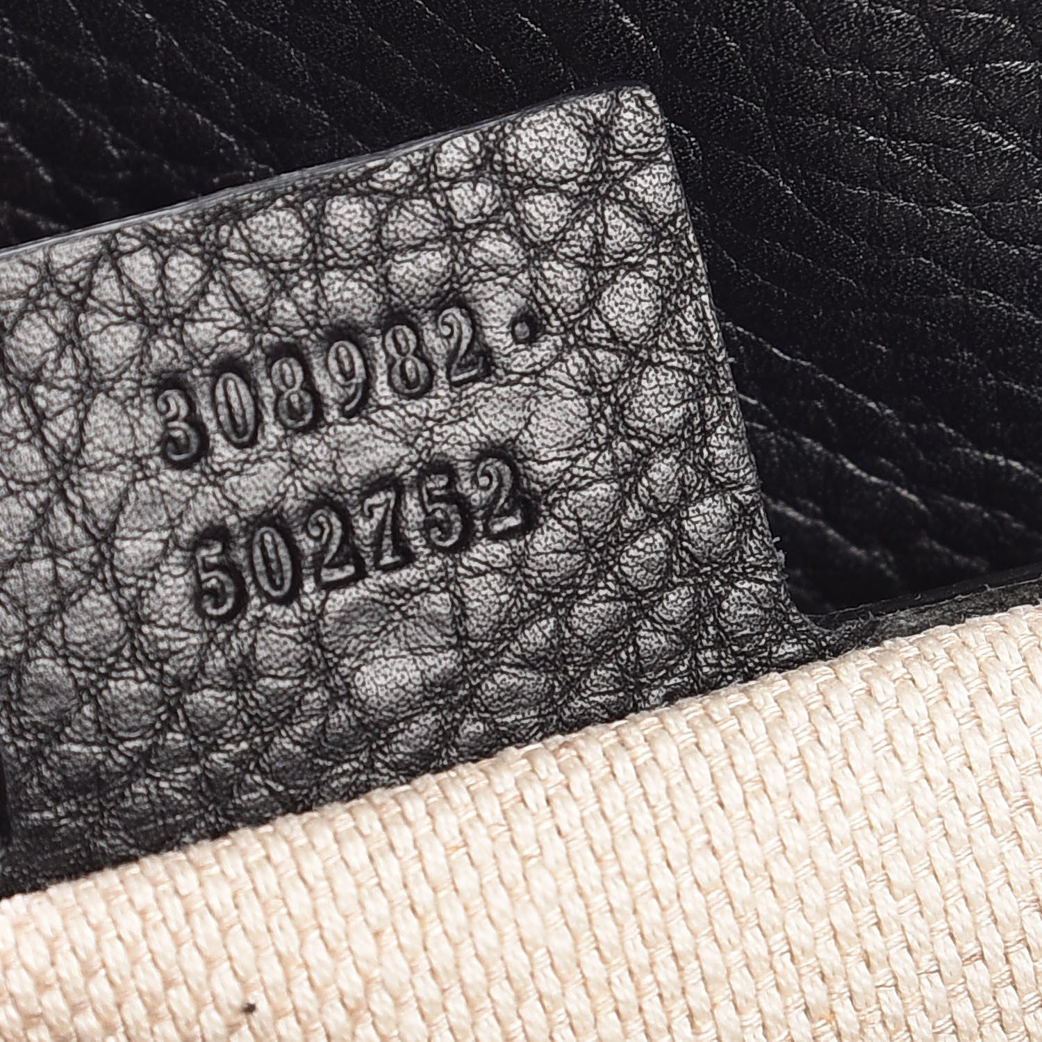 Gucci Pebbled Calfskin Medium Soho Chain Shoulder Bag Black 7 of 7