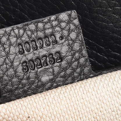 Gucci Pebbled Calfskin Medium Soho Chain Shoulder Bag Black 7 of 7