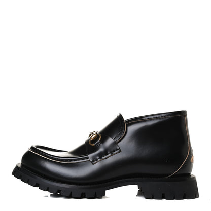 Gucci Cordovan Lux Mens Harald Horsebit Ankle Boots 9 Black 1 of 11
