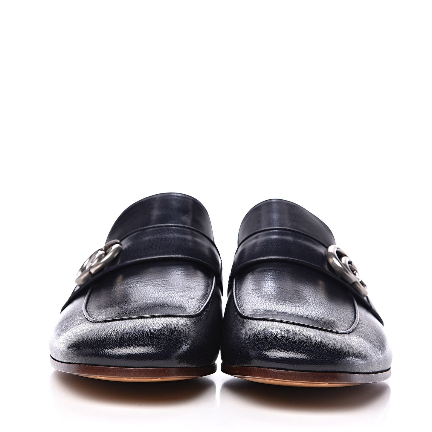Goatskin Mens GG Loafers 10 Blue