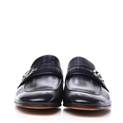 Gucci Goatskin Mens GG Loafers 10 Blue 2 of 9