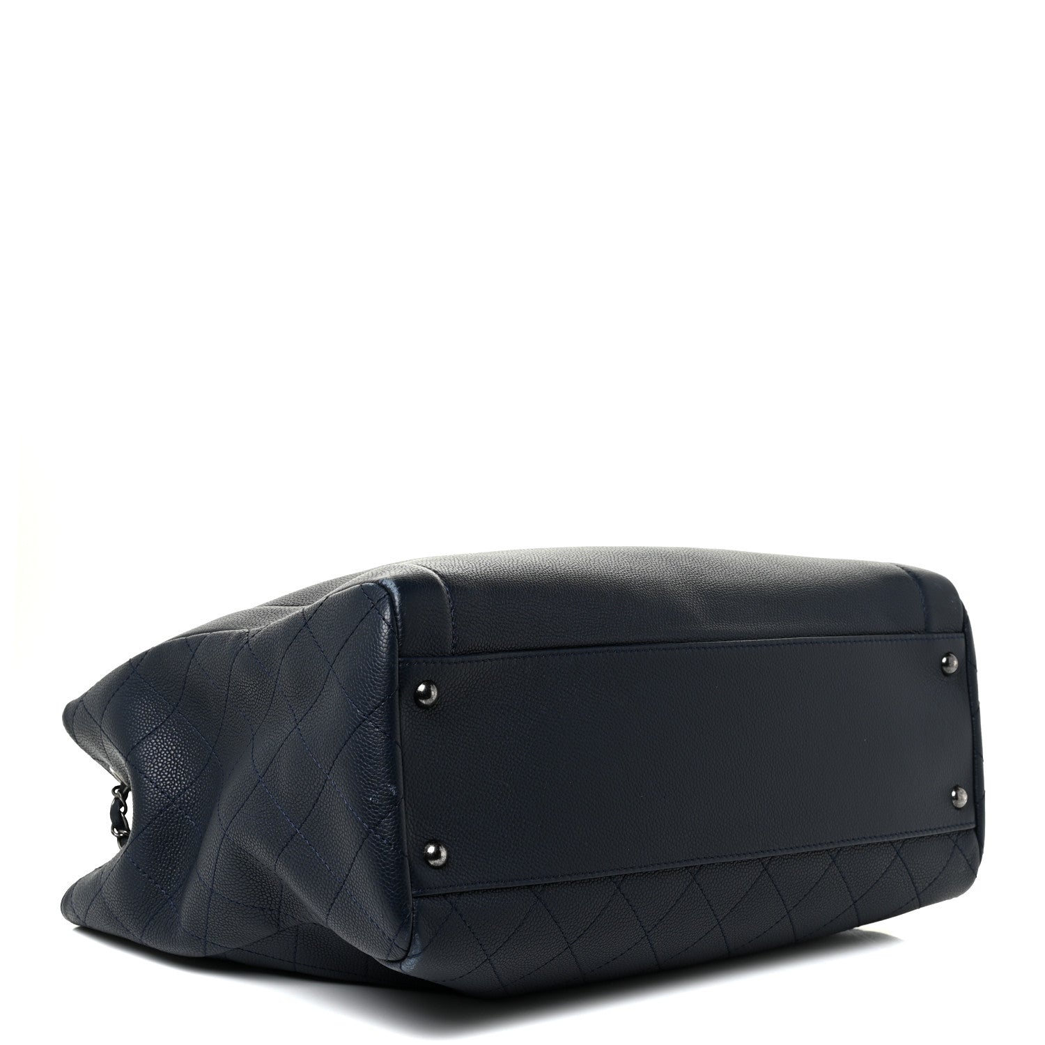 Chanel Caviar Large Shopping Tote Navy 4 of 22