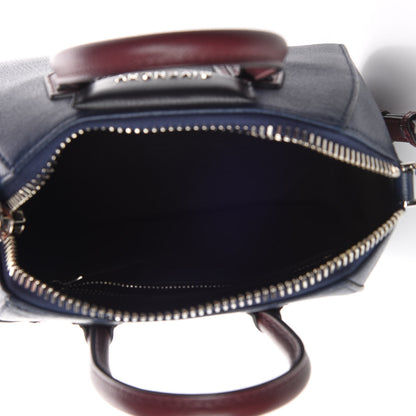 Givenchy Sugar Goatskin Mini Tri-Color Antigona Navy Burgundy Black 5 of 9