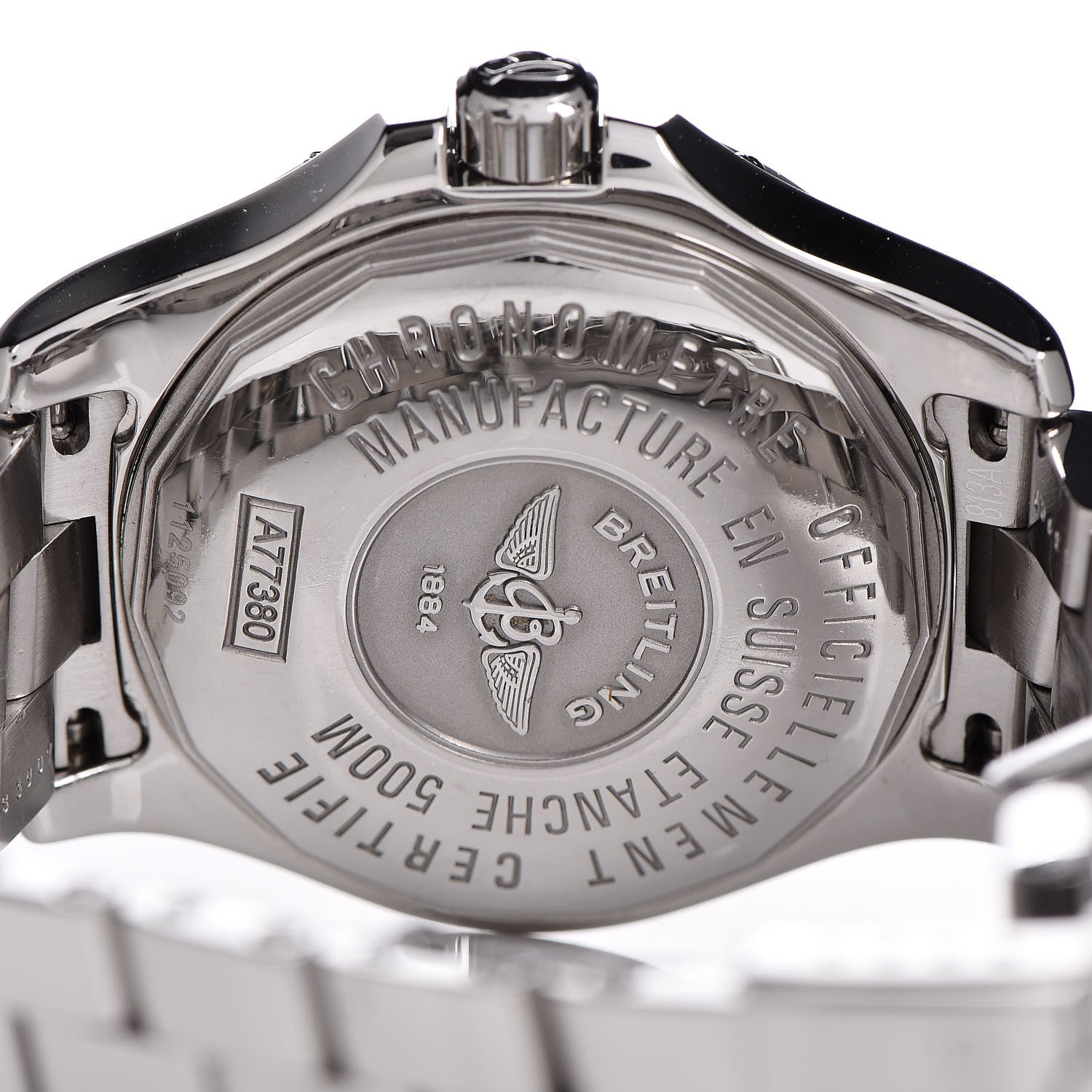 Breitling Stainless Steel 33mm Colt Oceane Quartz Watch Black A77380 6 of 7