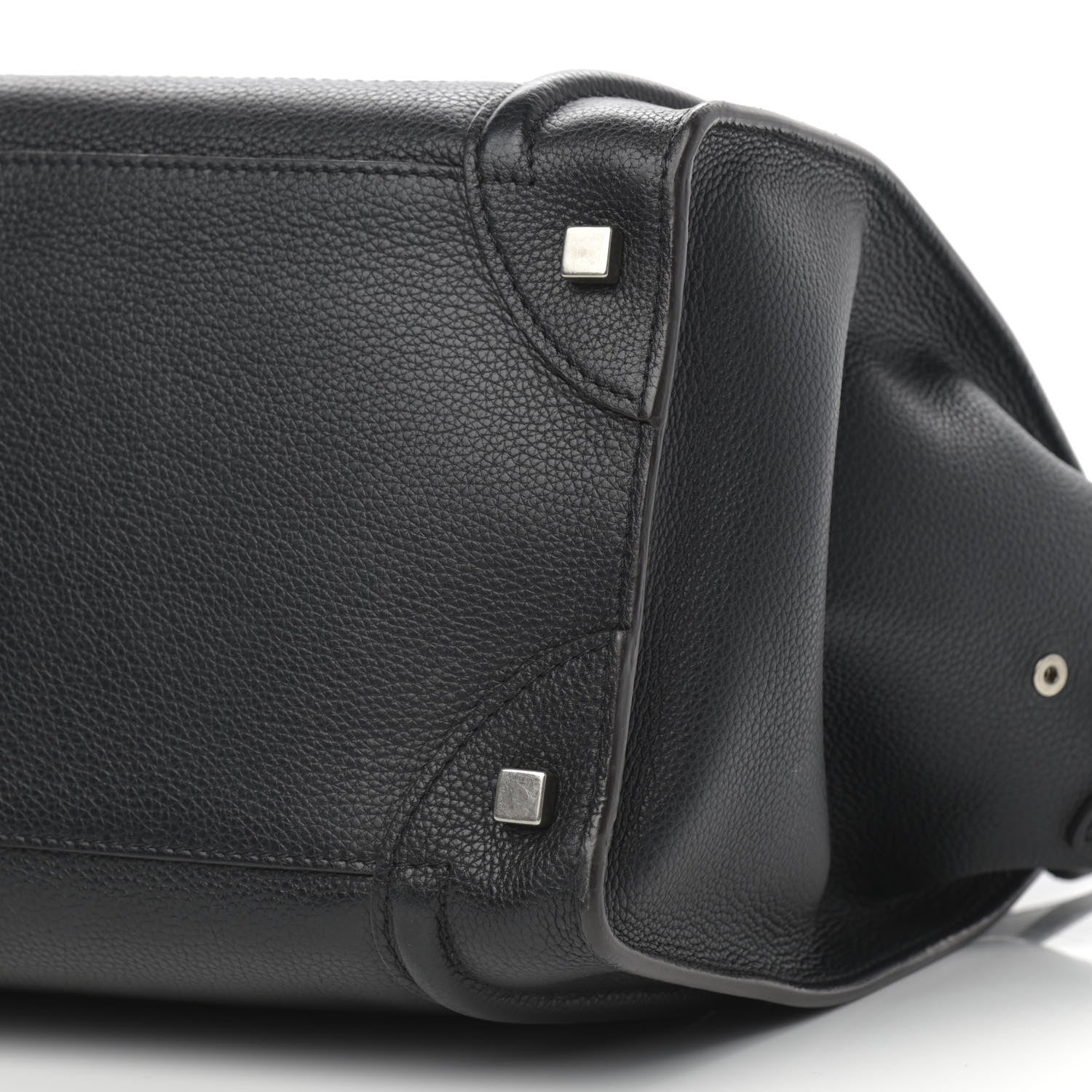Celine Drummed Calfskin Mini Luggage Black 10 of 14