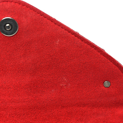 Louis Vuitton Calfskin New Wave Chain Pochette Scarlet 7 of 9
