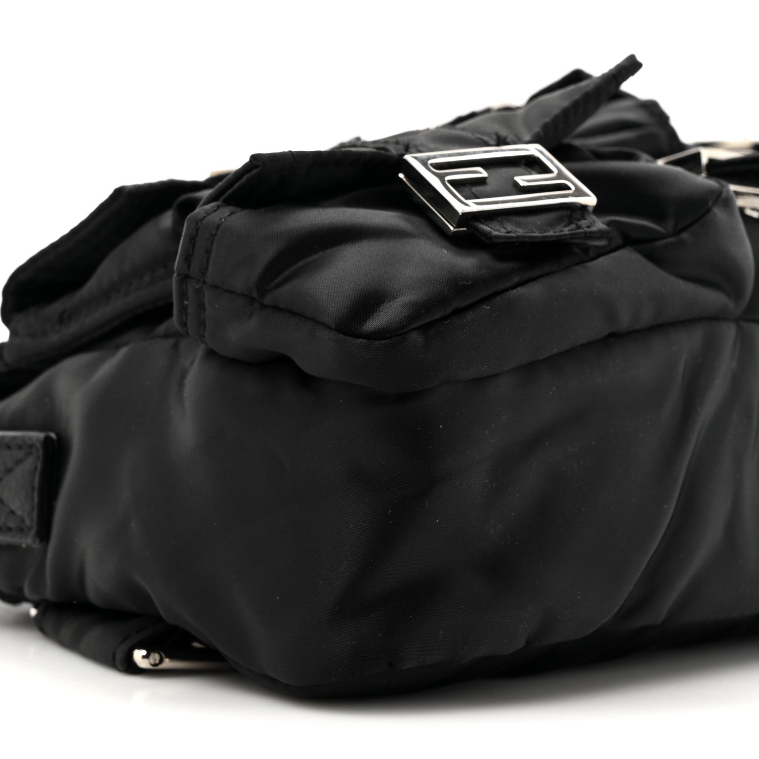 Fendi Econyl Cuoio Romano Multipocket Baguette Black 8 of 9