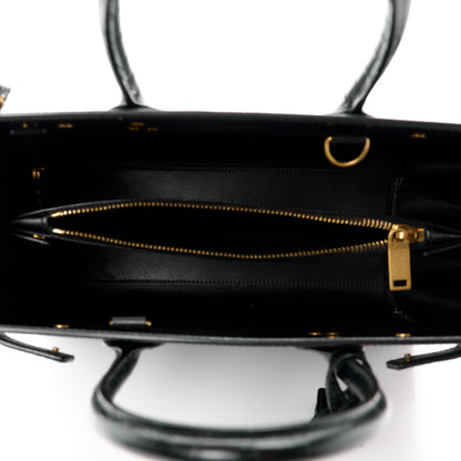 Saint Laurent Calfskin Crocodile Embossed Baby Sac De Jour Black 5 of 12