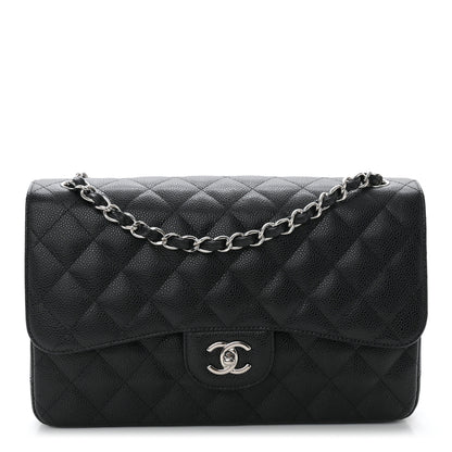 Chanel Caviar Quilted Jumbo Double Flap Black 1 of 10