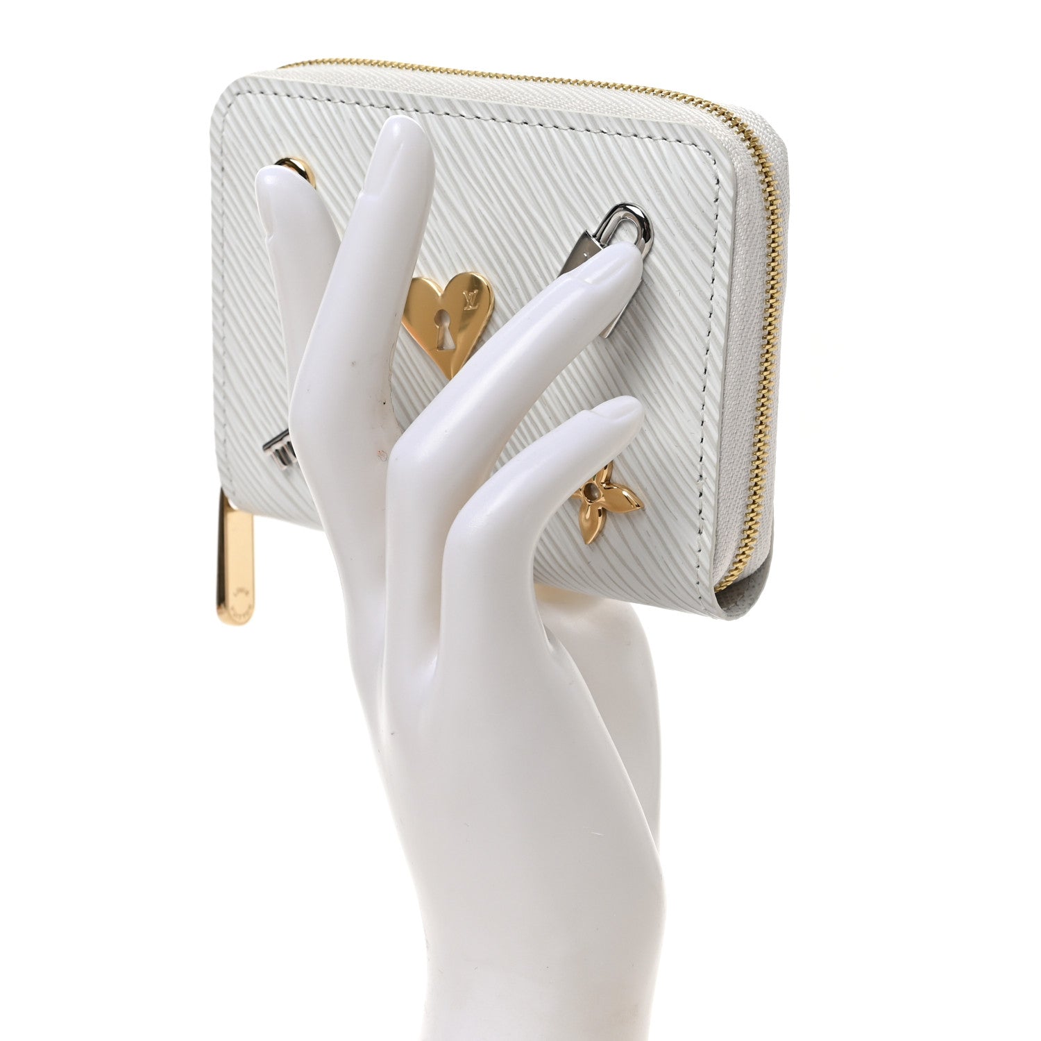 Louis Vuitton Epi Love Lock Zippy Coin Purse White 2 of 6
