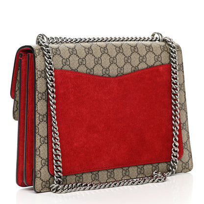 Gucci GG Supreme Monogram Embroidered Medium Dionysus Shoulder Bag Beige Hibiscus 3 of 12