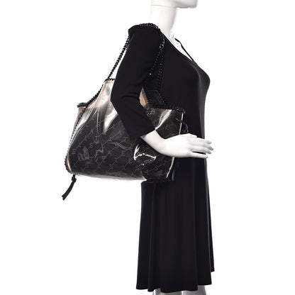 Stella McCartney PVC Monogram Falabella Reversible Tote Black 2 of 9