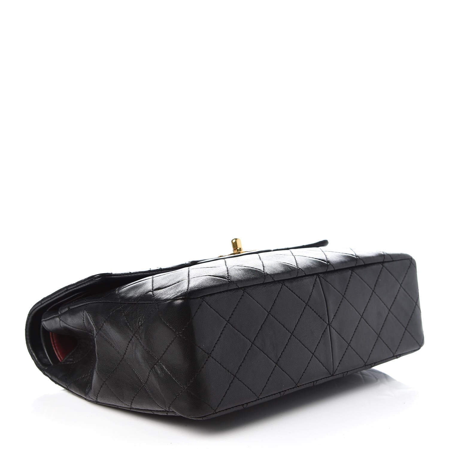 Chanel Lambskin Quilted Medium Double Flap Black 5 of 10