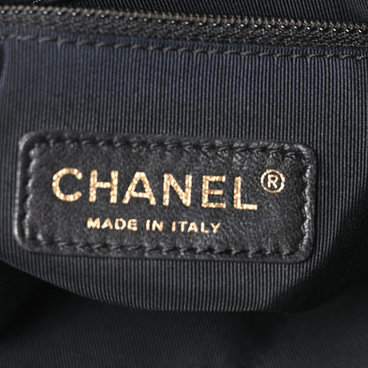 Chanel Calfskin Quilted Medium Chain Me Hobo Black 6 of 10