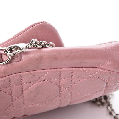 Christian Dior Lambskin Cannage New Lock Pouch Magnolia 12 of 13