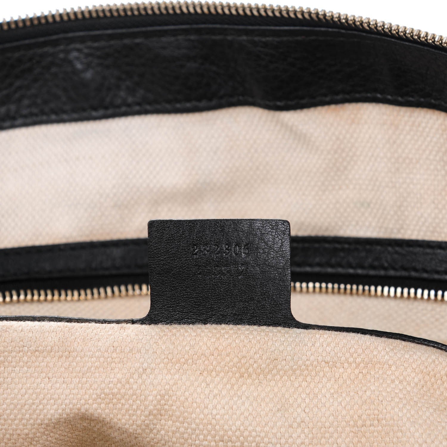 Gucci Pebbled Calfskin Large Soho Top Handle Bag Black 8 of 9