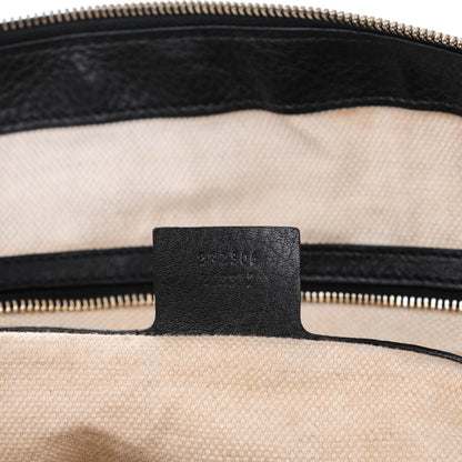 Gucci Pebbled Calfskin Large Soho Top Handle Bag Black 8 of 9