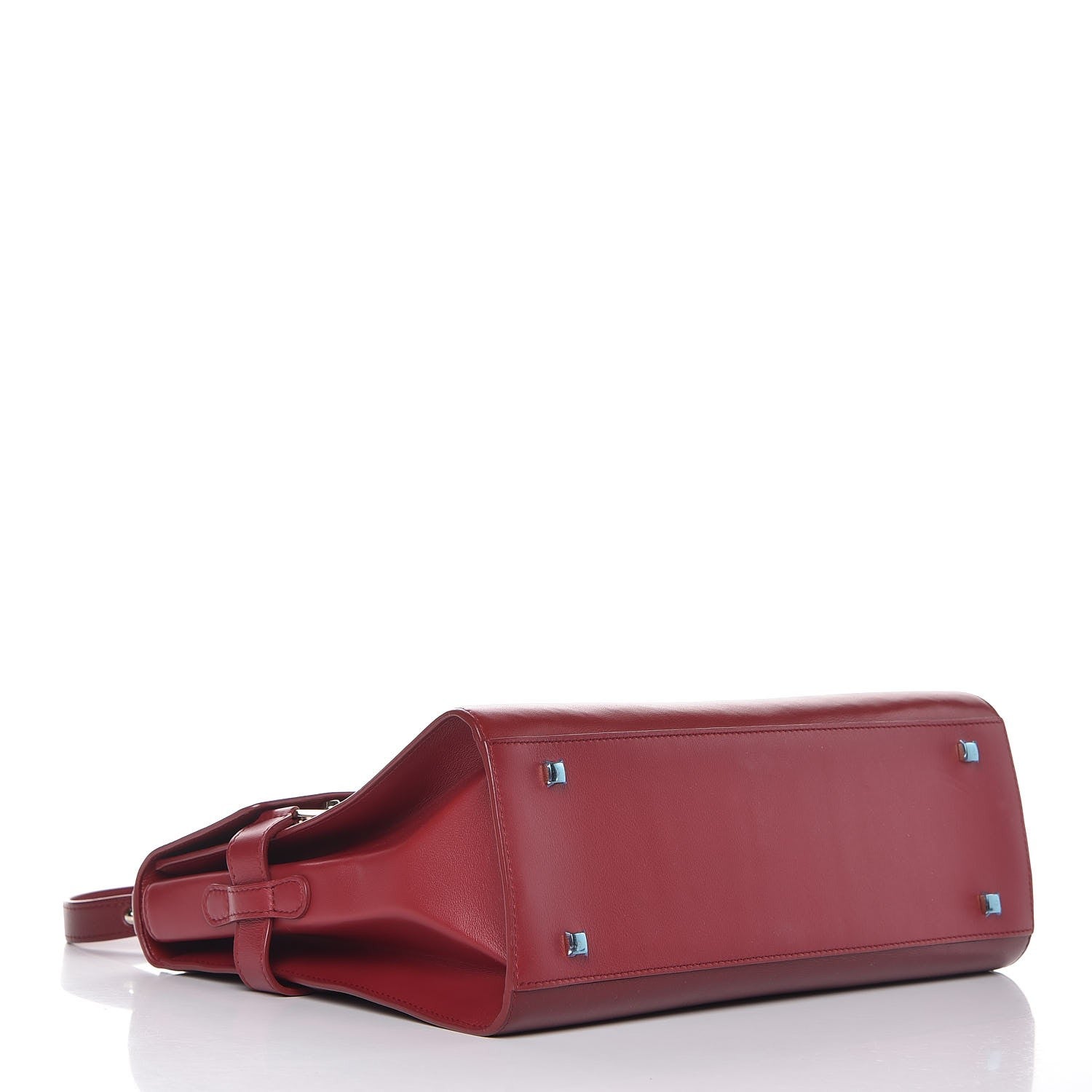 Delvaux Calfskin GM Tempete Satchel Red 5 of 10