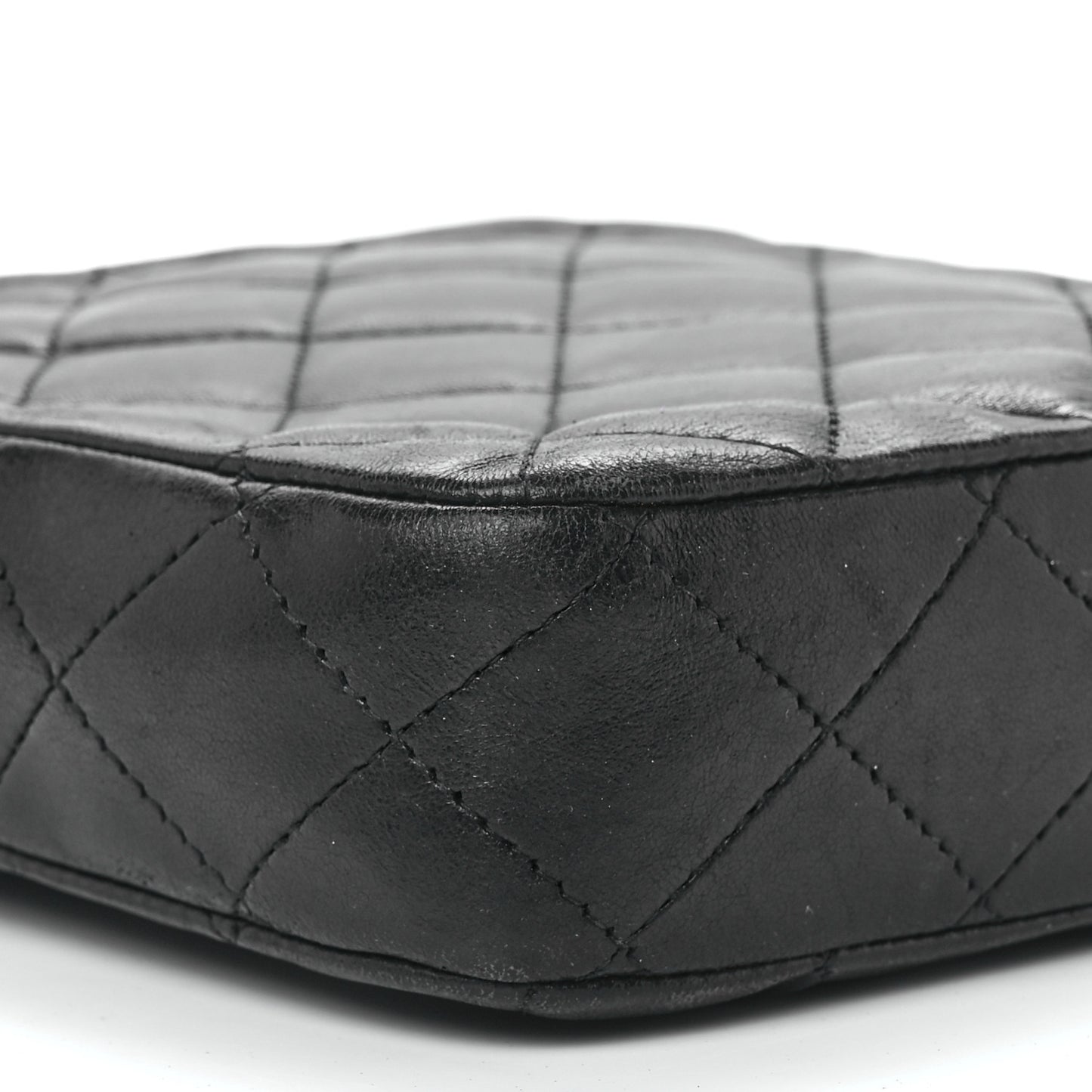 Lambskin Quilted Crossbody Black