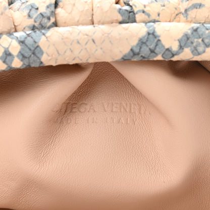 Bottega Veneta Goatskin Python Embossed Teen Pouch Cantaloupe 6 of 9
