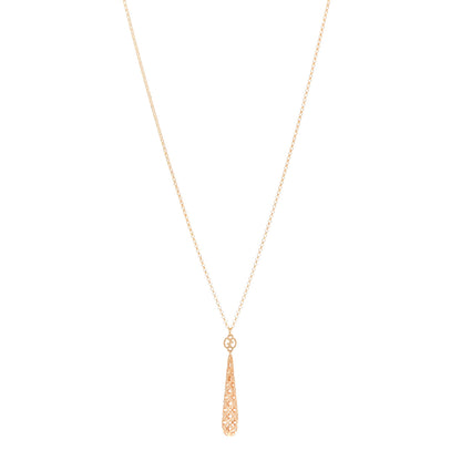 Gucci 18K Yellow Gold Diamantissima Pendant Necklace 1 of 6