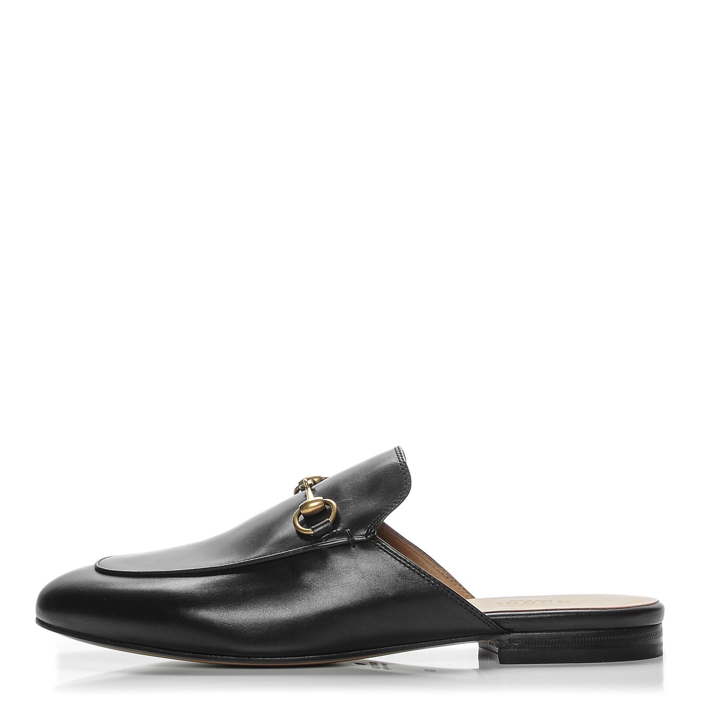 Calfskin Womens Princetown Slippers 39 Black