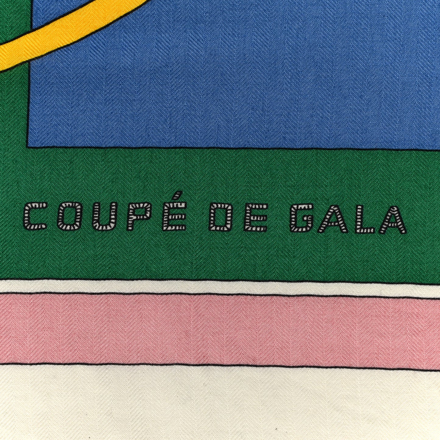 Cashmere Silk Coupe De Gala Shawl 140 Myosotis Rouge Vert