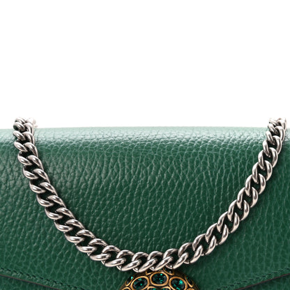 Gucci Calfskin Mini Dionysus Chain Wallet Emerald 8 of 10