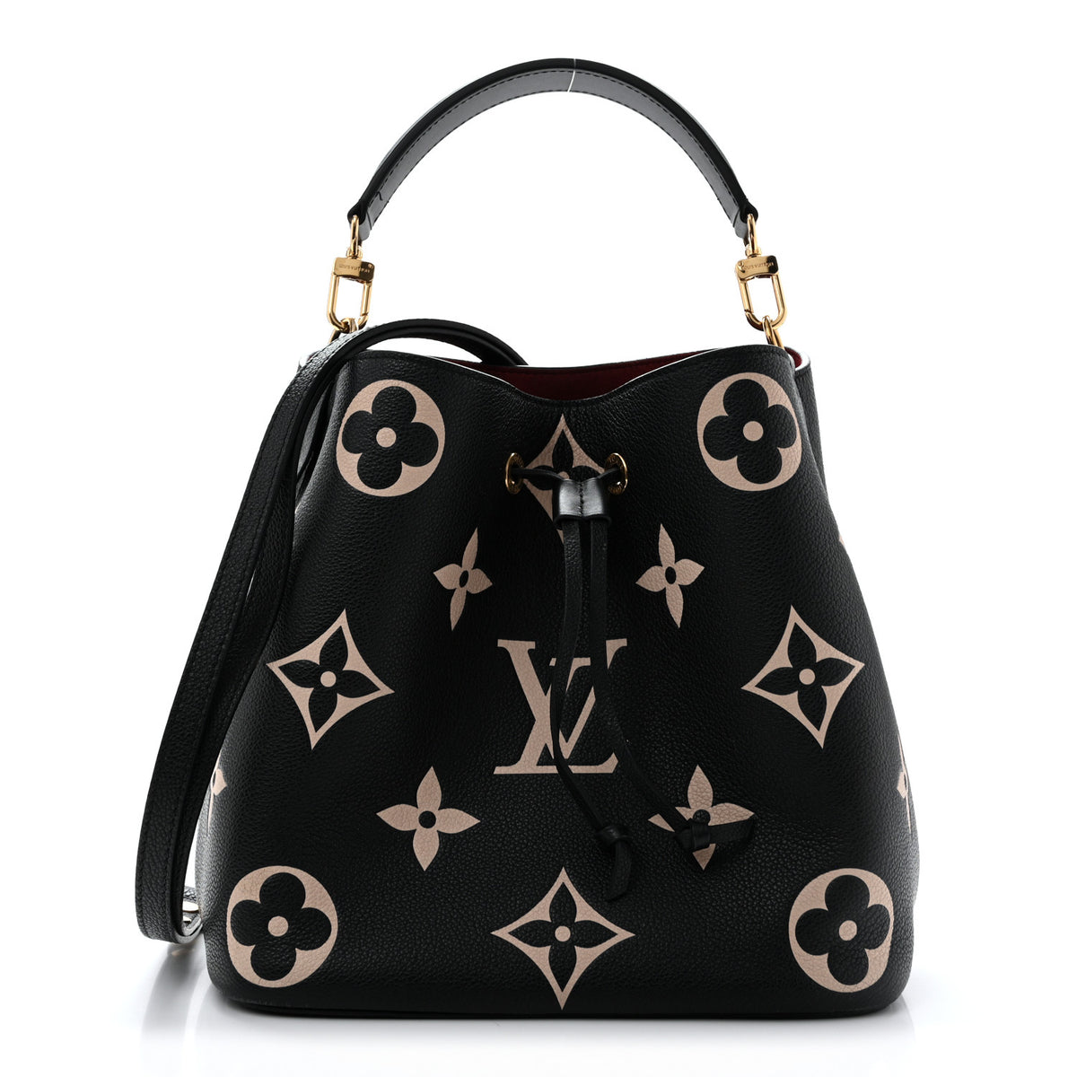 Louis Vuitton Empreinte Monogram Giant Neonoe MM  Black Beige 1 of 14