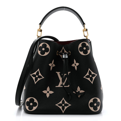 Louis Vuitton Empreinte Monogram Giant Neonoe MM  Black Beige 1 of 14