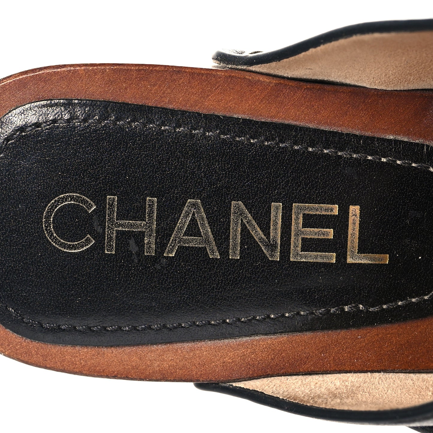 Calfskin Camellia Clogs 36 Black