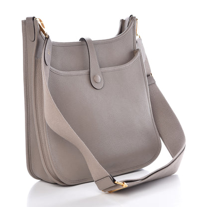 Hermes Taurillon Clemence Evelyne III PM Gris Asphalte 3 of 7