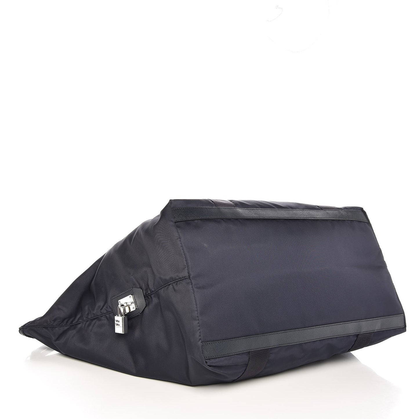 Tessuto Nylon Saffiano Duffel Bag Blue