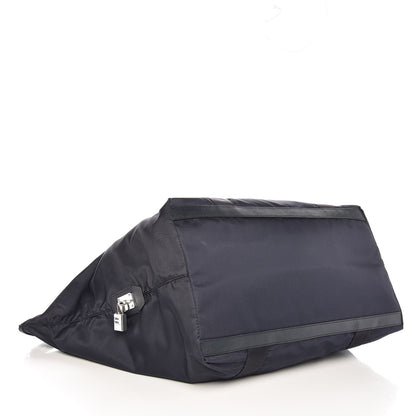 Prada Tessuto Nylon Saffiano Duffel Bag Blue 4 of 9