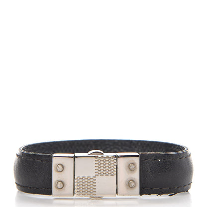 Louis Vuitton Damier Graphite Check It Reversible Bracelet 19 6 of 6