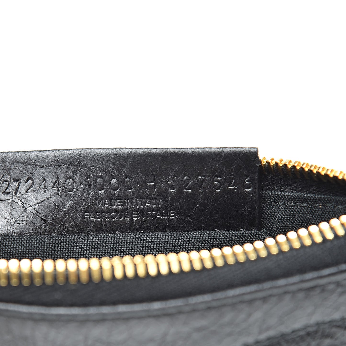 Agneau Giant 12 Gold Hardware M Porte-Monnaie Coin Purse Black