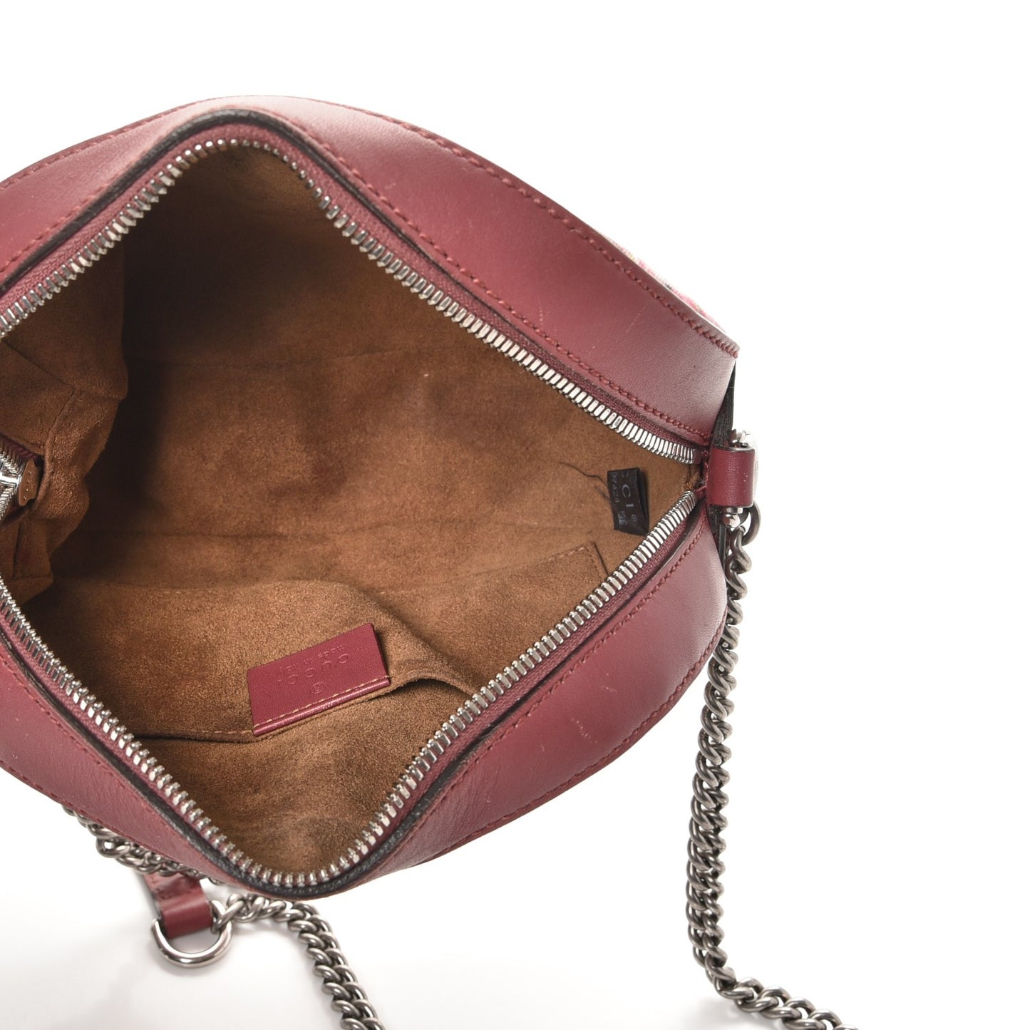 GG Supreme Monogram Blooms Mini Chain Shoulder Bag Beige Multicolor Dry Rose