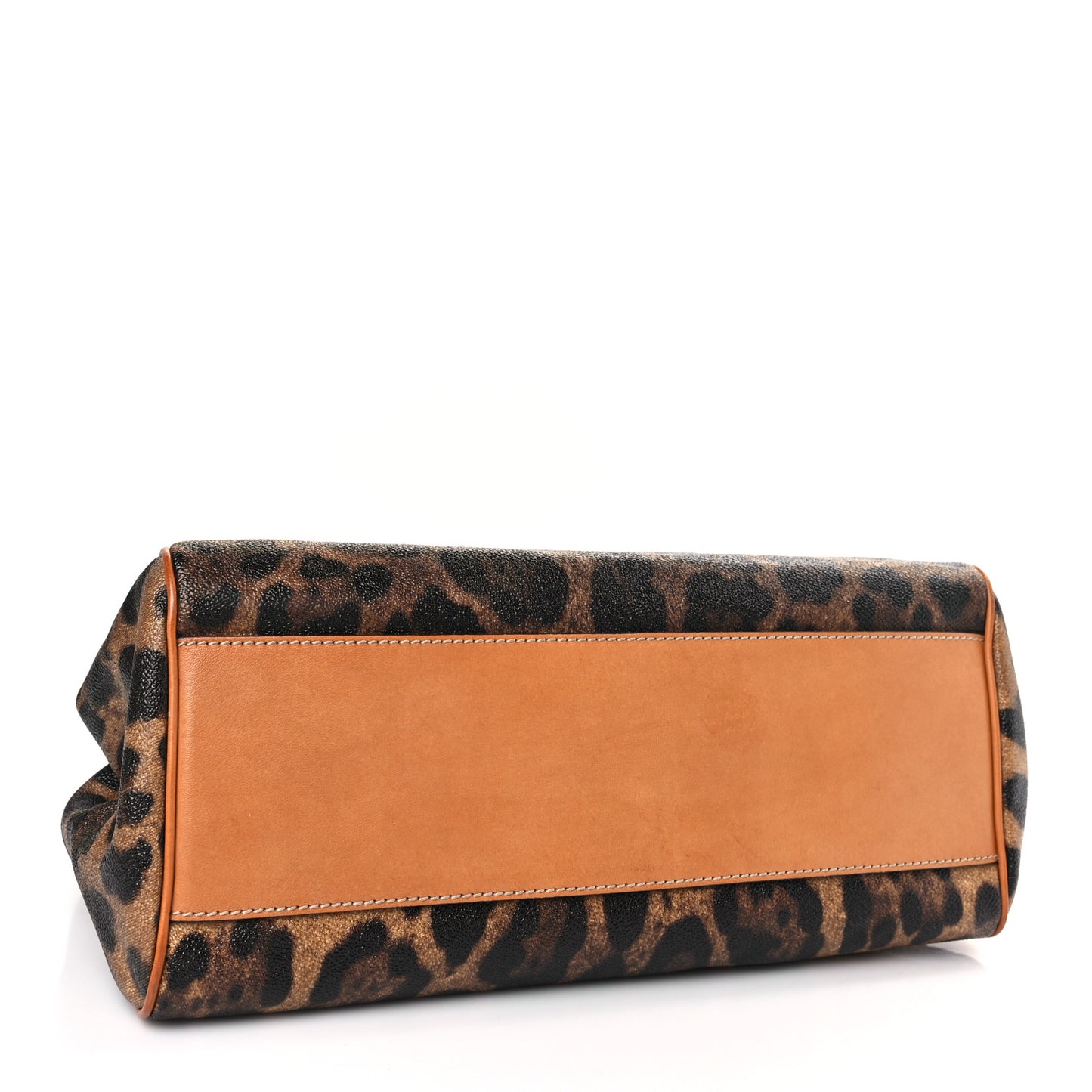 Dauphine Leopard Print Medium Miss Sicily Satchel Naturale Tan