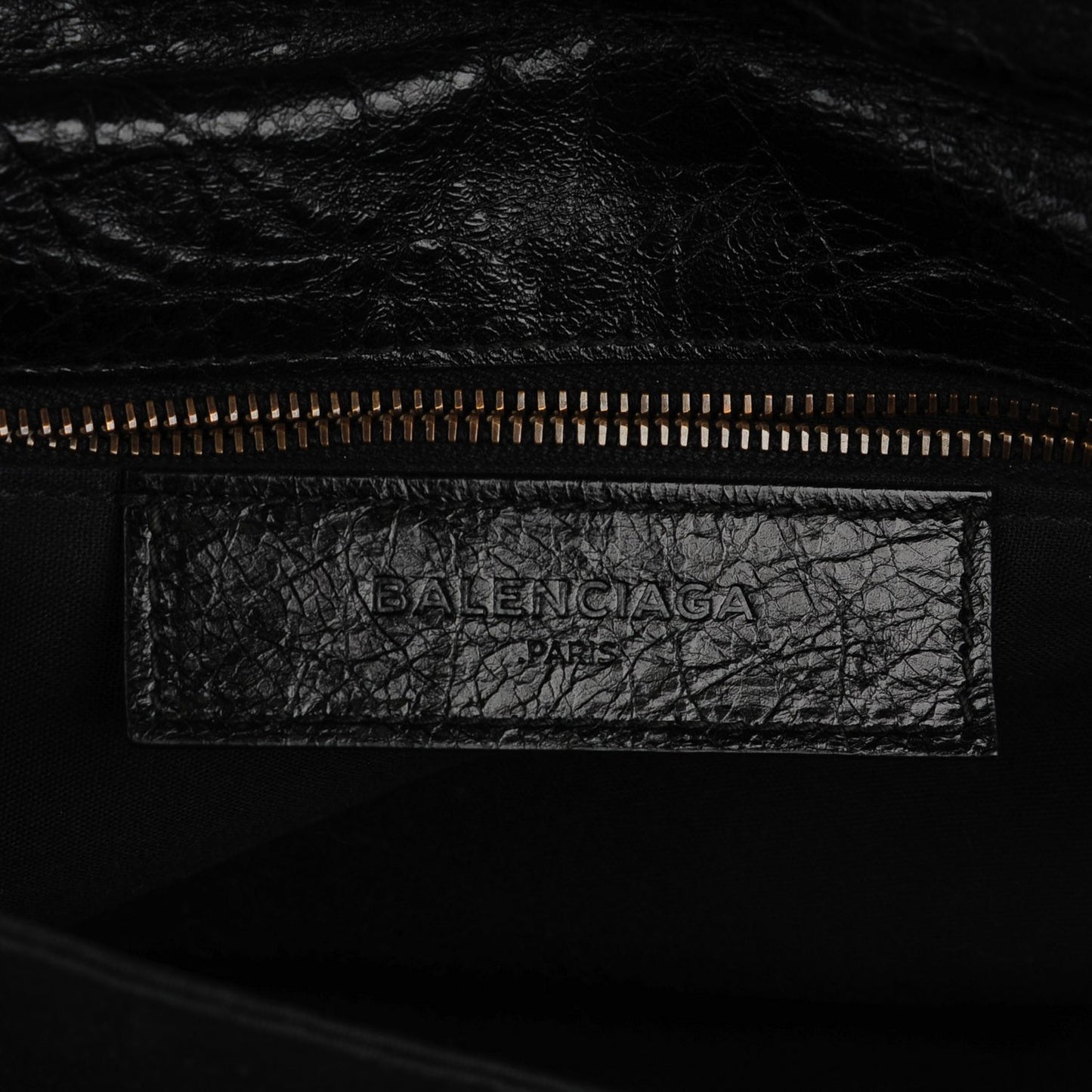 Agneau Classic Hardware Envelope Strap Clutch Black