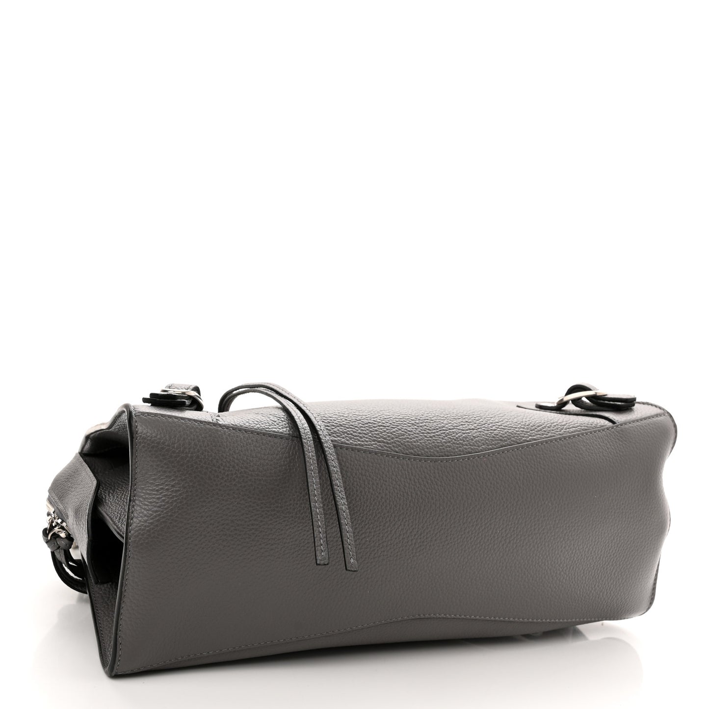 Grained Calfskin Neo Classic Silver Hardware S City Dark Grey