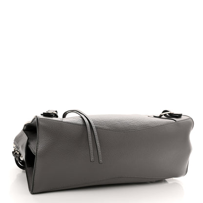 Balenciaga Grained Calfskin Neo Classic Silver Hardware S City Dark Grey 4 of 10