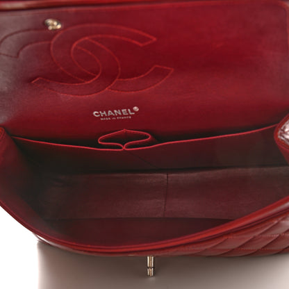 Chanel Patent Quilted Jumbo Double Flap Red 4 of 11
